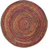 Safavieh CAP202A-3R Cape Cod Hand Woven Round Area Rug; Red & Multi Color - 3 x 3 ft. -Rugs&Mats Official Shop Unbeatablesale20Inc SFVH81616xx650xx8913b9