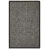 Safavieh NF464A-4 Natural Fiber Small Rectangle Area Rug; Grey & Dark Grey - 4 x 6 ft.
