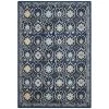 Safavieh EVK210A-5 5 ft.-1 in. x 7 ft.-6 in. Medium Rectangle Evoke Power Loomed Rug; Royal & Ivory