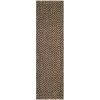 Safavieh NF181C-222 Natural Fiber Hand Woven Runner Rug; Natural & Black - 2 ft. 3 in. x 22 ft.