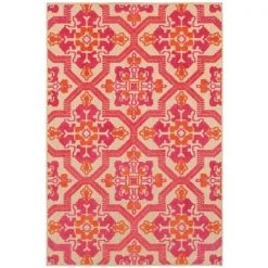 Oriental Weavers Cayman 2541V 2x4 Rectangle - Sand/ Pink-Polypropylene