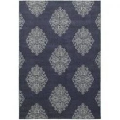 Oriental Weavers P5992K117165ST 3 ft. 10 in. x 5 ft. 5 in. Rectangle Pasha Area Rug; Blue & Ivory