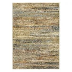 Oriental Weavers A8037J200300ST 6 ft. 7 in. x 9 ft. 6 in. Rectangle Atlas Area Rug; Gold & Green
