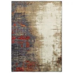 Oriental Weavers E8001A058100ST 1 ft. 10 in. x 3 ft. 2 in. Evolution Contemporary Area Rug; Ivory