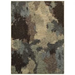 Oriental Weavers E8011B240343ST 7 ft. 10 in. x 10 ft. 10 in. Evolution Contemporary Area Rug; Blue