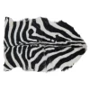 Saro Lifestyle SARO 4657.BW2435 24 x 35 in. Black & White Zebra Goat Fur Area Rug -Rugs&Mats Official Shop Unbeatablesale20Inc SR5808xx650xxc10a15
