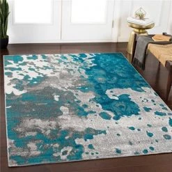 Surya ETS2334-23 2 ft. x 2 ft. 11 in. Rafetus Machine Woven Rug - 100 Percent Polypropylene