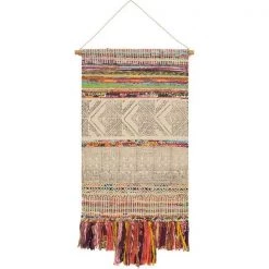 Surya ZEN2001-254 29 x 48 in. Zendaya Hand Woven Wall Hanging - 57 Percent Jute; 33 Percent Cotton; 10 Percent Polyester