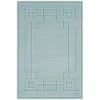 Surya ALF9655-69 6 ft. x 9 ft. Alfresco Rectangle Machine Made Indoor & Outdoor Area Rug; Aqua; Teal & White