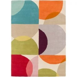 Scion for Surya SCI28-58 5 ft. x 8 ft. Scion Rectangle Hand Tufted Modern Area Rug; Multi Color