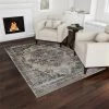 Lavish Homes Lavish Home 62-161-577MEDGREY 5 x 7 in. Plush Carpet-Distressed Antique Design Vintage Medallion Area Rug; Gray & Cream -Rugs&Mats Official Shop Unbeatablesale20Inc TRDMR327802xx650xx62e08b