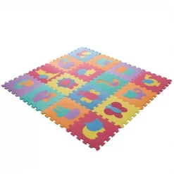 Hey Play 80-FMMT-AN Foam Floor Animal Puzzle Learning Mat