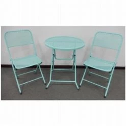 Imperial Power 270091 Four Seasons Courtyard; Padova Bistro Set; Blue - 3 Piece