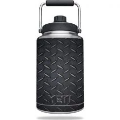 MightySkins YERAMJUG1-Black Diamond Plate Skin for Yeti One Gallon Jug; Black Diamond Plate
