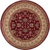 Well Woven 549304R Sarouk Traditional Round Rug; Red - 3 ft. 11 in. -Rugs&Mats Official Shop Unbeatablesale20Inc WLLW063xx650xxf2bf8d