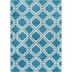 Well Woven 09467 Calipso Kids Rug; Blue - 7 ft. 10 in. x 10 ft. 6 in.