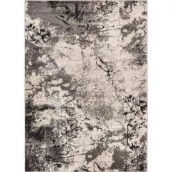 Ricki'S Rugs Supurasshu Modern Rug; Grey - 7 ft. 10 in. x 10 ft. 6 in.