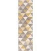 Well Woven MC-62-2 Alvin Modern Geometric Runner Rug; Gold - 2 ft. x 7 ft. 3 in.