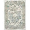 Well Woven KE-34-5 Kensington Maxwell Blue Vintage Modern Medallion Area Rug - 5 ft. 3 in. x 7 ft. 3 in.