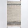 Luxen Home 4'x6' Handloom Khaki Cotton Chenille Rug with Tassels -Rugs&Mats Official Shop Unbeatablesale20Inc WNSMH1738xx650xx675ac4