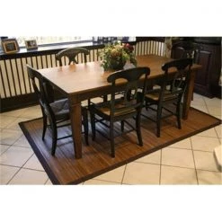 Anji Mountain AMB0031-0058 Contemporary Chocolate Bamboo Rug 5 x 8