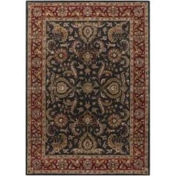 Artistic Weavers AWHY2061-238 Middleton Georgia Runner Hand Tufted Area Rug; Charcoal & Red - 2 ft. 3 in. x 8 ft.
