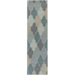 Artistic Weavers AWAH2036-238 Pollack Morgan Runner Hand Tufted Area Rug; Teal Multi - 2 ft. 3 in. x 8 ft.