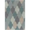 Artistic Weavers AWAH2036-7696 Pollack Morgan Rectangle Hand Tufted Area Rug; Teal Multi - 7 ft. 6 in. x 9 ft. 6 in. -Rugs&Mats Official Shop Unbeatablesale20Inc atwv2045xx650xxb6469b