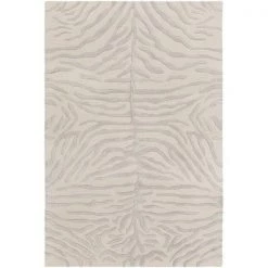 Artistic Weavers AWPL2232-46 Pollack Hannah Rectangle Hand Tufted Area Rug; Light Grey - 4 x 6 ft.