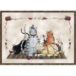 Associated Weavers Custom Printed Rugs GRANNYSCATS Grannys Cats Rug