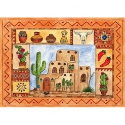 Associated Weavers Custom Printed Rugs SOUTHWESTERNFUN South Western Fun Rug