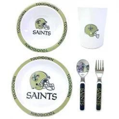 Duck House New Orleans Saints 5 Piece Children's Dinner Set