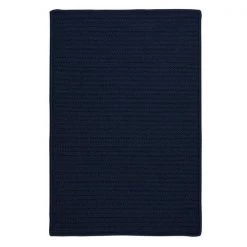 Colonial Mills Rug H561R024X036S Simply Home Solid - Navy 2 ft. x 3 ft. Braided Rug
