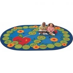Wall-To-Wall ABC Caterpillar 5.83 ft. x 8.33 ft. Rectangle Rug
