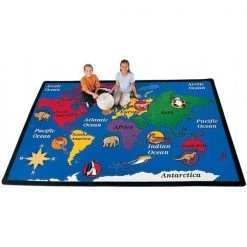 Carpets For Kids 1512 World Explorer 8.33 ft. x 11.67 ft. Rectangle Carpet