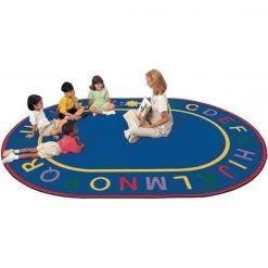 Carpets For Kids 4916 Alpha 8.25 ft. x 11.67 ft. Oval Rug