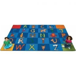 Carpets For Kids 5534 A to Z Animals 8.33 ft. x 13.33 ft. Rectangle Carpet
