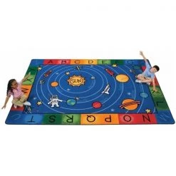 Carpets For Kids 5401 Milky Play Literacy 4.42 ft. x 5.83 ft. Rectangle Rug