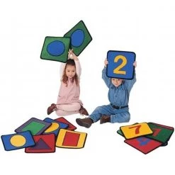 Carpets For Kids 920 Shape/Number Squares - Set of 20