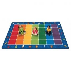 Carpets For Kids 9612 Fun with Phonics Seating 7.5 ft. x 12 ft. Rectangle Rug