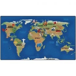 Carpets For Kids 3972 Continental Wonders 7 ft. x 12 ft. Rectangle Carpet