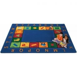 Carpets For Kids 9500 Bilingual Circletime 5.83 ft. x 8.33 ft. Rectangle Rug