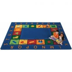 Carpets For Kids 9512 Bilingual Circletime 8.33 ft. x 11.67 ft. Rectangle Rug