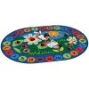 Carpets For Kids 2008 Ladybug Circletime 8.25 ft. x 11.67 ft. Oval Carpet