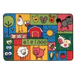 Carpets for Kids 36.39 Old MacDonald Farm 3 ft. x 4.5 ft.