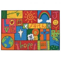 Carpets for Kids 36.71 Inspirational Patchwork 3 ft. x 4.5 ft.