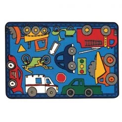 Carpets for Kids 48.62 Wheels on the Go Rug 4 ft. x 6 ft.