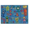 Carpets for Kids 48.79 Reading Robots 4 ft. x 6 ft. -Rugs&Mats Official Shop Unbeatablesale20Inc cpfk439xx1200xx6e356d