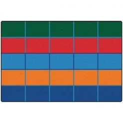 Wall-To-Wall Color Blocks Value Seating Rug 6 ft. x 9 ft.