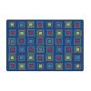 Carpets for Kids 4116 Primary Squares Seating Rug; 6 x 9 ft. -Rugs&Mats Official Shop Unbeatablesale20Inc cpfk600xx650xx2bf6ad